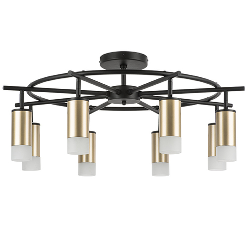Lightstar LR7184081 Люстра RULLO 8х50W GU10 ЧЕРНЫЙ/ЗОЛОТО (571718+214440-8+202431-8), шт