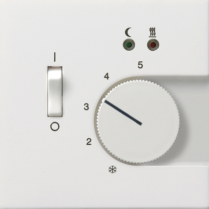 Купить Gira F100 Бел глянц накладка для регулятора температуры пола 1494112