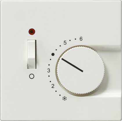 Купить Gira S-Color Белый Накладка для термостатов с пов. ручкой и контр. лампой 149240