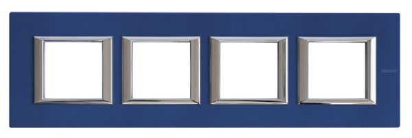 BT Axolute Сапфир Рамка 2+2+2+2 мод прямоугольная (надпись горизонтально) HA4802M4HBM