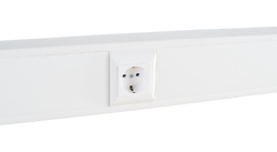 SPL Суппорт с рамкой 1 пост (45х45) на профиль для кабель-канала 100х50 (SPL - 100012S)