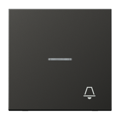 JUNG Клавиша для контрольного выключателя с подсветкой и символом "звонок" антрацит AL2990KO5KAN