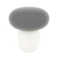 Eglo 99825 Настольная лампа CAHUAMA, 1х40W, E27, H300, Ø275, керамика, белый, черный/стекло, матовый серый