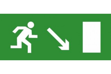 TechnoLux ЭП06 Направо вниз 140x280 мм ЭП06 140280