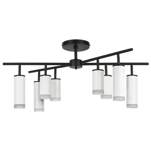 Lightstar LR7283648640 Люстра RULLO 8х50W GU10 ЧЕРНЫЙ/БЕЛЫЙ (571728+214436-4+214486-4+202430-8), шт