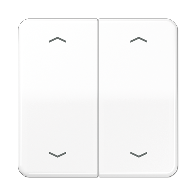 JUNG Клавиша для KNX кнопки, 2 группы с символами "стрелки" дюропласт белый CD102PWW