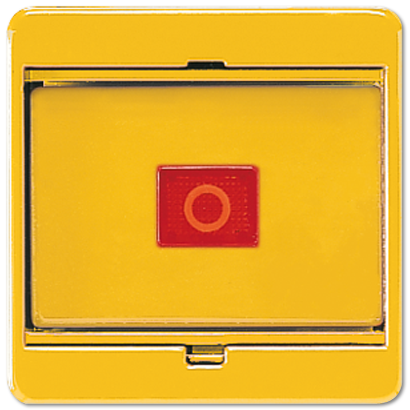 JUNG CD 500/CD plus Желтая Клавиша с стеклянной пластиной для выключателей и кнопок 561GLGE