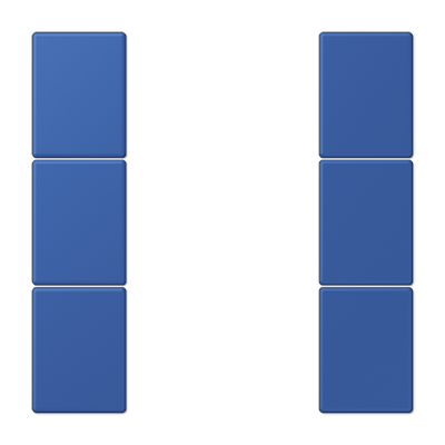 JUNG Набор накладок 3 группы для модулей F50 термопласт Les Couleurs® Le Corbusier LC503TSA4320K