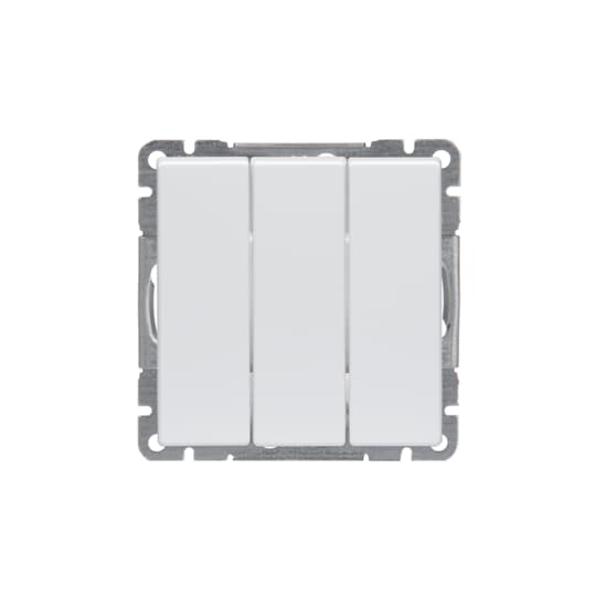 ABB Выключатель 3-клавишный Impressivo, белый 2TKA00000410