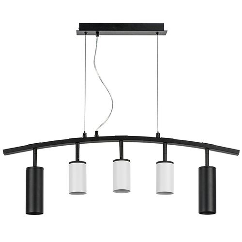 Lightstar LR735872363 Люстра RULLO 5х50W GU10 ЧЕРНЫЙ/БЕЛЫЙ (571735+214436-3+214487-2), шт