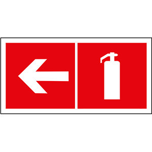 Белый свет Знак безопасности BL-2915B.F32"Указ. движения к огнетушителю налево" a18497