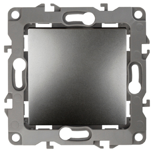 ЭРА 12-1001-12 Выключатель, 10АХ-250В, IP20, без м.лапок, 12, Графит