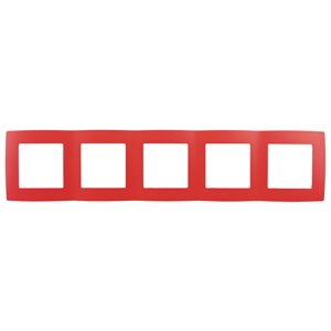 ЭРА 12-5005-23 Красный Рамка на 5 постов, 12