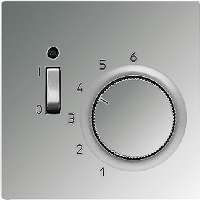 JUNG LS 990 Блестящий хром Накладка регулятора теплого пола (мех.FTR231U) GCRFTR231PL