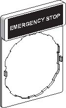Купить SE Маркировка "EMERGENCY STOP" ZBY2330