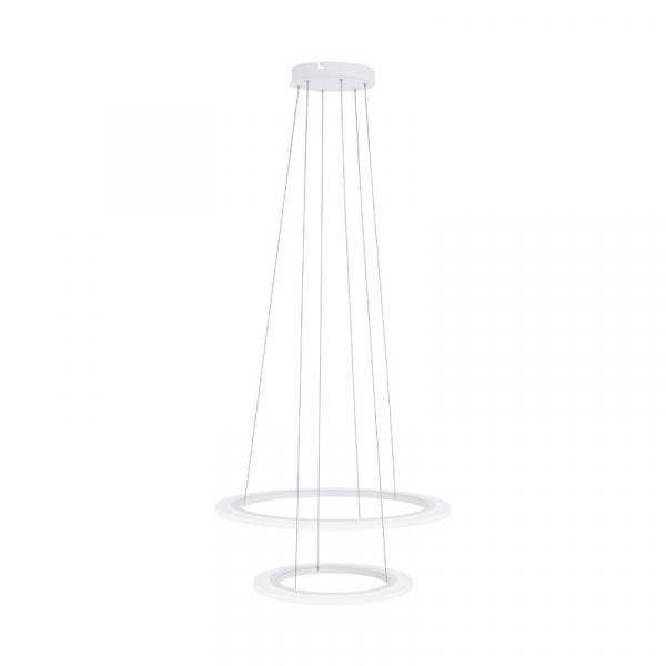 Eglo Подвес LED PENAFORTE с димм., 42,5W(LED), Ø600, H1500, алюминий, белый/акрил, белый 39273