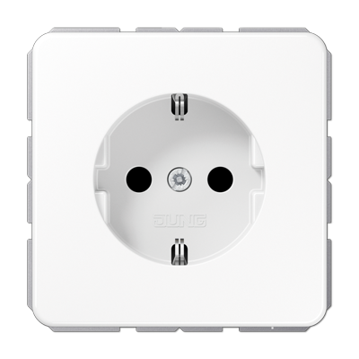 JUNG Розетка штепсельная Schuko 16A 250V с защитой от детей CD1520KIWW