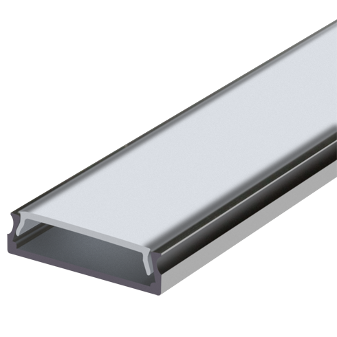 Jazzway Профиль PAL 2406 накладной (2м) анодированный .1037763