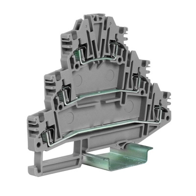 DKC HLD.2/GR(Ex) пружинный зажим трех-уровневый 2,5 кв.мм, серый ZHL200GR