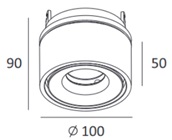 Купить Quest Light Светильник встраиваемый, поворотный, черный, LED 13w 3000K 945lm, IP20 LINK R black