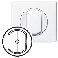 Legrand Celiane Бел Накладка выключателя дв.PLC 068072