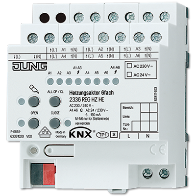 JUNG KNX Актор отопления 2336REGHZHE