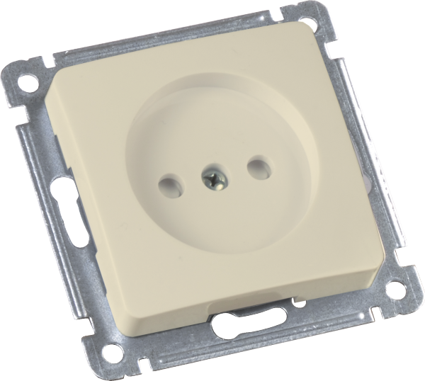 Hegel Мастер внутр Слоновая кость РС16-402-01 Розетка, со шторками, механизм