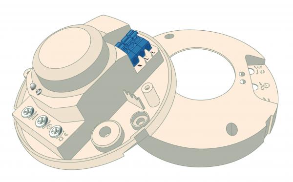 Zamel Датчик движения микроволновый 1200Вт IP44 монтаж на плату MCR-02