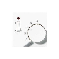 JUNG A 500 Белая Накладка термостата комнатного с выкл.(мех TR231U,TR241U) ATR231PLWW