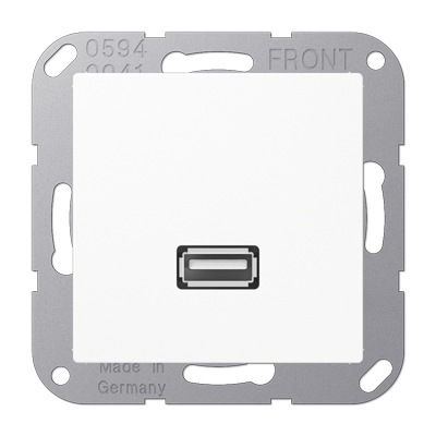 JUNG Мультимедиа разъём, белый MAA1122WW