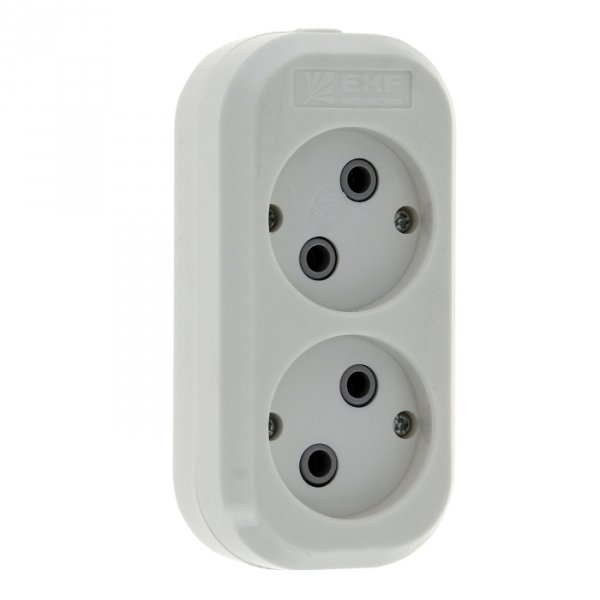 EKF PROxima Колодка 2 гн. 10А 2,2кВт б/з Эксперт