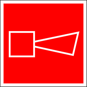 Белый свет Знак безопасности PP-17174.F11"Звуковой оповещатель пожарной тревоги" a17186