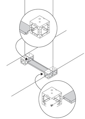 ABB Фланцы усилит. для кабелей Ш=1000,2 шт. ZN1001