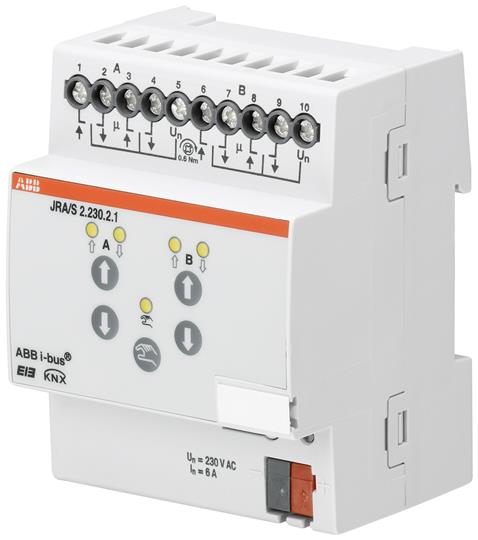 ABB KNX JRA/S 2.230.2.1 Активатор жалюзи 2-канальный с ручным упр., 230В 2CDG110120R0011