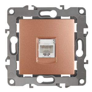 ЭРА 12-3107-14 Медь Розетка информационная RJ45, IP20, 12