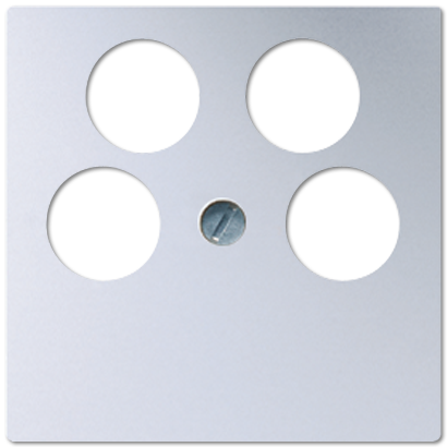 JUNG Крышка для SAT-TV-розетки с 4-мя гнездами алюминий A561-4SAT2AL