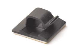 Купить DKC Клипса самоклеящаяся для кругл.кабеля,черная, 12.3х8х12