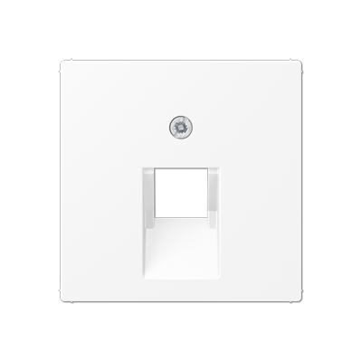 JUNG A Flow/A 550 Белый матовый Накладка на одинарные UAE-розетки A569-1BFPLUAWWM