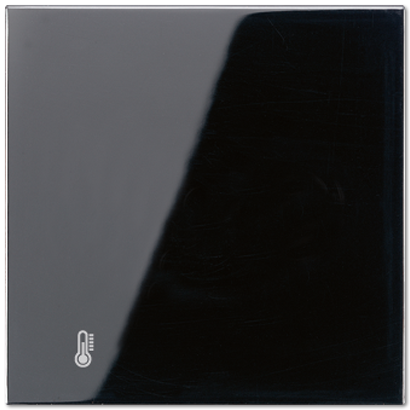 JUNG KNX LS Черный Терморегулятор с шинным сопряжением без ручки для установки температуры LS2178ORTSSW