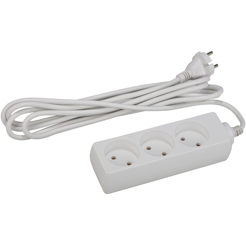 ЭРА U-3-7m Удлинитель без заземл., 2x0.75мм2, 3гн, 7м Б0019253