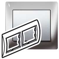 Купить Legrand Galea Life Хром/Chrome Рамка 2-я гориз 771932