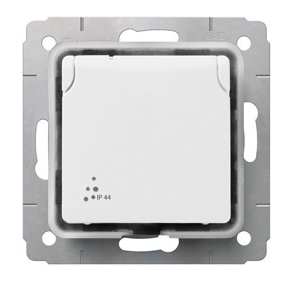 Купить Legrand Cariva Бел Розетка с/з IP44 773645