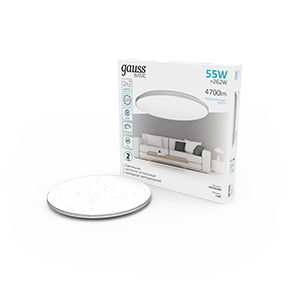 Gauss Светильник Basic Space Line НПС 55W 4700lm 4000K  220-240V IP20 485*75 LED 1/10 995440260