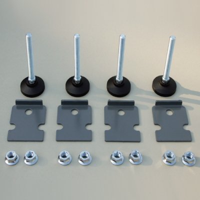 DKC Ножки регулируемые для напольных 19" IT-корпусов ДКС серии CQE, М12 x 100мм, 4шт