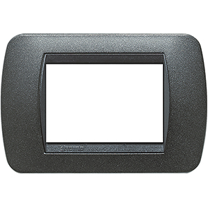 BT LV Чёрный Графит Рамка на 3 модуля L4803GFN