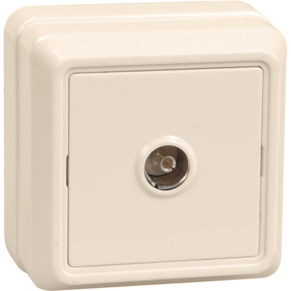Купить IEK OKTAVA РТВ20-ОКм Розетка 1местн. телевиз. (кремовый)