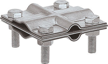 EZETEK Зажим заземления полоса/пруток - полоса/пруток крестообразный, оцинк. 90540-2