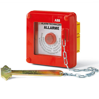 ABB Livorno бокс авар.в нишу с кнопкой красн. IP55 13183