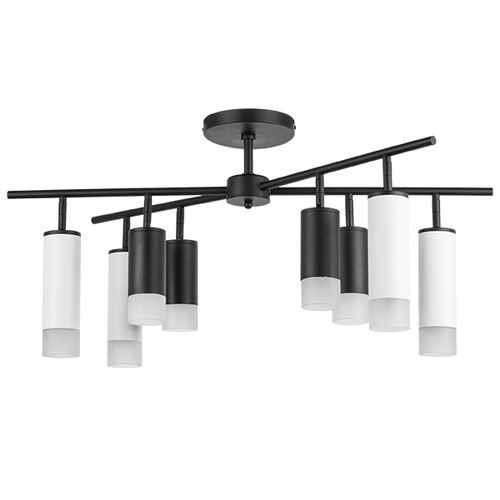 Lightstar LR7283748641 Люстра RULLO 8х50W GU10 ЧЕРНЫЙ/БЕЛЫЙ (571728+214437-4+214486-4+202431-8), шт