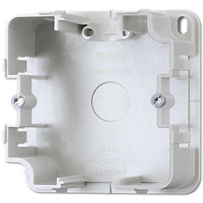 JUNG AS 500 Монтажный корпус для накладных коробок 1-й 581A